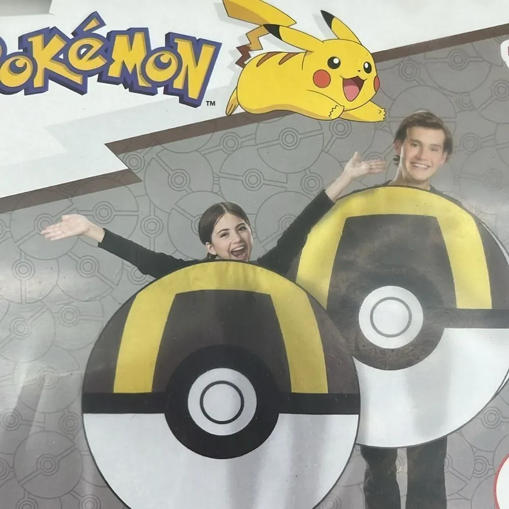 Pokemon Poke Ball Ultra Ball Pop-Out Costume, Child and Adult Ages 8+